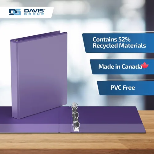 Miniatura 6 de Easyview - Carpetas prémium de 3 anillas con cubiertas transparentes y anillos redondos, carpetas para la escuela u oficina, 1 pulgada, paquete