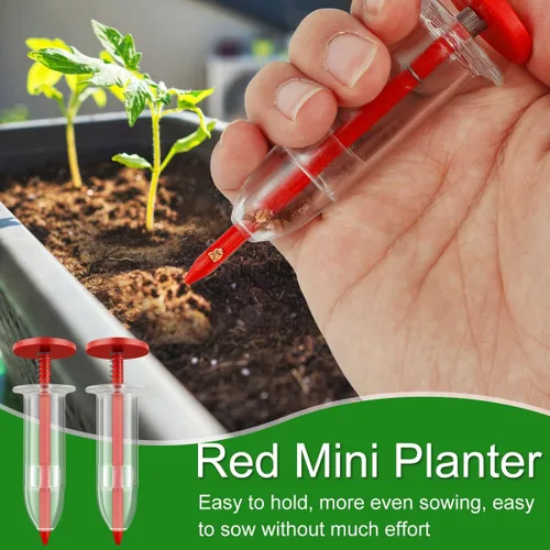 Miniatura 4 de Mini dispensador de semillas de siembra, herramienta de sembradora manual, esparcidor de plantas de mano, maceta manual ligera, reutilizable, mini