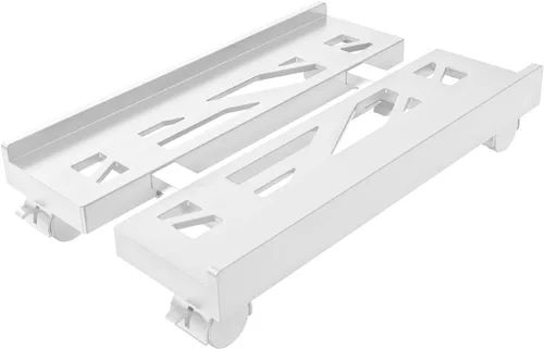 Miniatura 10 de Soporte de CPU móvil ajustable, Soporte de torre de computadora ventilado con 4 ruedas con rodamientos se adapta a la mayoría de torres de PC