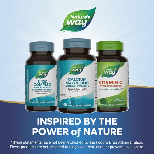 Miniatura 7 de Nature's Way Complejo mineral de calcio, magnesio y zinc, apoya la salud ósea y la función muscular*, apoyo inmunológico*, 765 mg por porción de 3