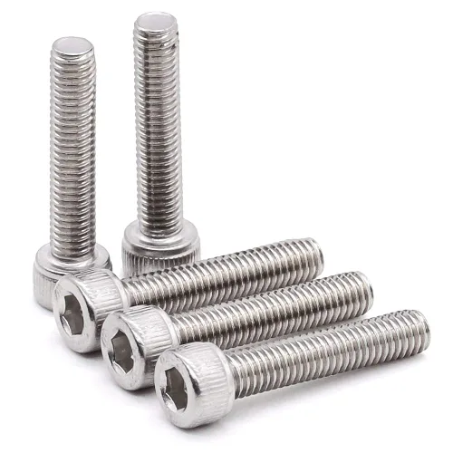 Miniatura 8 de Tornillos de cabeza hueca de 1/4-20 x 1 (30 piezas) Allen Hex Drive, acero inoxidable 18/8 304, rosca completa, acabado brillante, rosca gruesa