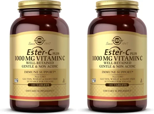Miniatura 10 de Solgar Ester-C Plus vitamina C (complejo de ascorbato Ester-C) tabletas de 1000 mg , E1052, 1, 1