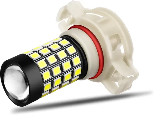 Miniatura 8 de Alla Lighting Bombillas LED antiniebla 2835 51-SMD superbrillantes 5202 5201 de 2000 lúmenes, PS19W 5202, 5201, repuesto para faros antiniebla de 12