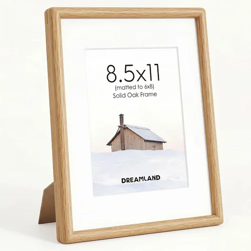Miniatura 41 de Dreamland Marco de fotos de 16 x 24 pulgadas, marco de madera de roble macizo de 16 x 24 pulgadas con vidrio real, marcos de madera de 16 x 24