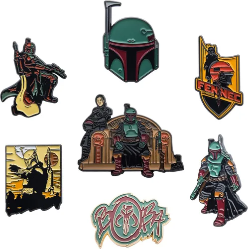 Miniatura 5 de STAR WARS The Book of Boba Fett - Juego de 7 pines a base de metal con esmalte Viene en una caja de 56 x 49in con licencia oficial exclusivo