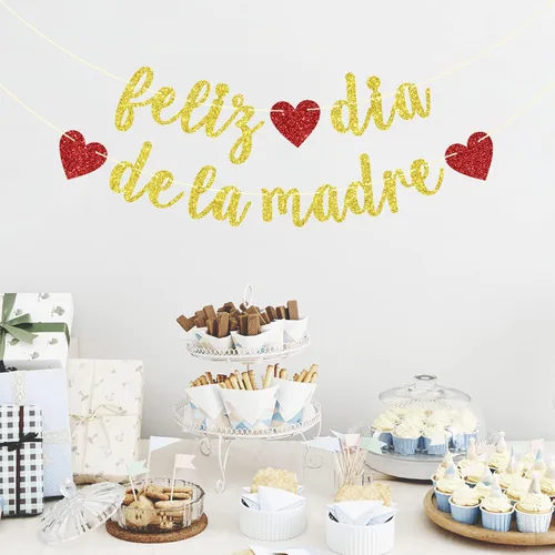 Miniatura 2 de Cartel de Feliz Día de la Madre, decoración del día de la madre, decoración de cumpleaños de mamá, decoraciones de fiesta de feliz día de la madre