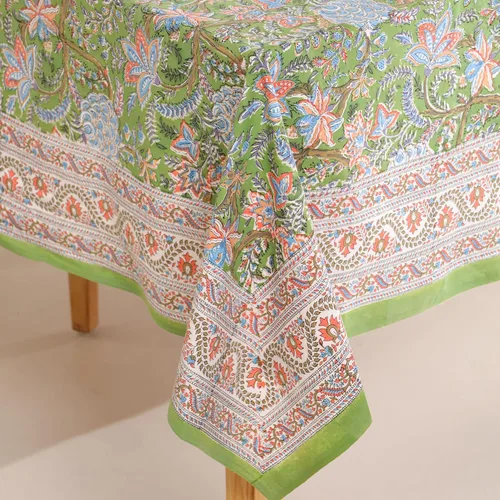 Miniatura 61 de Funda de mesa impresa a mano con diseño exquisito, tela de algodón premium, perfecta para comedor y decoración, mantel de mesa