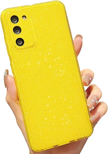 Miniatura 156 de MINSCOSE Compatible con Samsung Galaxy S22 Plus Case, Bonito Color Neón Brillante, con Purpurina Brillante Delgada Resistente a Golpes de Silicona