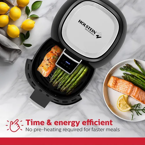Miniatura 5 de Holstein Housewares 3.7QT Freidora de aire digital. Tecnología de aire caliente y revestimiento antiadherente libre de PFOA para usar menos aceite