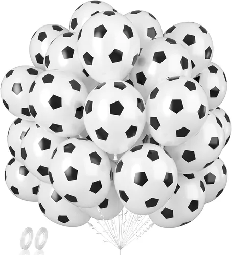 Miniatura 12 de Globos de graduación azules y dorados, 60 globos impresos con texto en inglés "Felicitaciones", 12 pulgadas, azul marino, blanco, azul, metálico