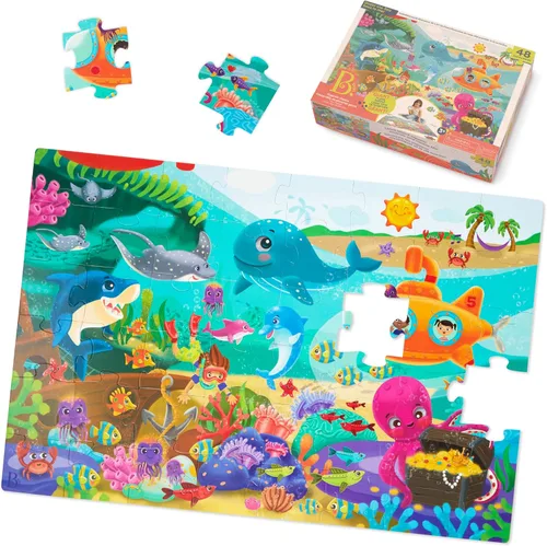 Miniatura 14 de B. toys Juego de rompecabezas - Juego clásico con diseños coloridos - Juguetes educativos y de desarrollo para más de 3 años - Paquete de 3