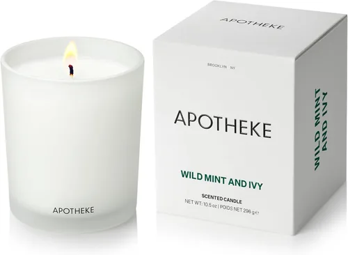 Miniatura 35 de Apotheke Velas perfumadas exclusivas para el hogar, lavanda Hinoki, 10.5 onzas, cera de soja, no tóxica, tarro grande blanco, velas de lujo regalos
