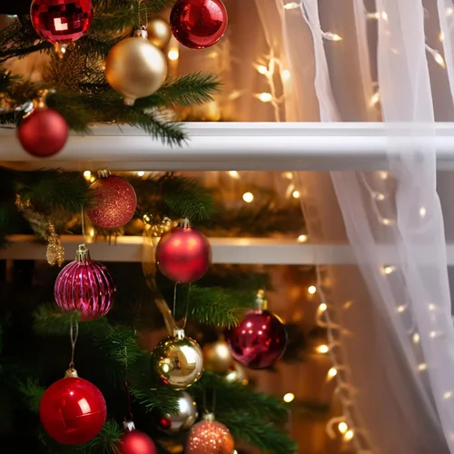 Miniatura 106 de AMS Esferas de Navidad de 2.36 pulgadas/60mm, 34 unidades, adornos grandes, decoraciones para fiestas, inastillables, colgantes festivos para Negro