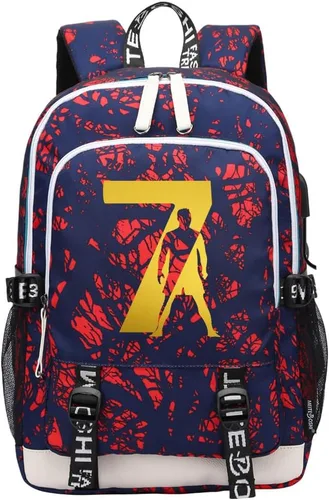 Miniatura 37 de Soccer Player 7 Mochila deportiva multifunción para viajes, portátil, para fanáticos del fútbol, para hombres y mujeres, negro - 2, Tamaño único