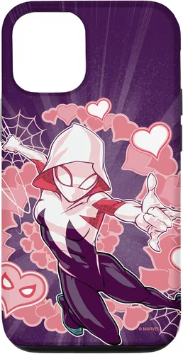 Miniatura 28 de Marvel Spider-Man Into The Spider-Verse Gwen Stacy Hearts - Carcasa para iPhone 17