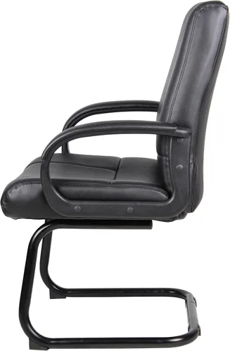 Miniatura 4 de Boss Office Products Coressoft B7909 - Silla de invitados con respaldo medio, color negro, 250