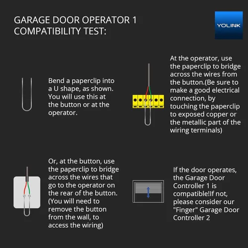 Miniatura 2 de YoLink Controlador de Puerta de Garaje - Control Remoto para Abridor de Puerta de Garaje Existente, Controlador de Operador de Puerta de Garaje