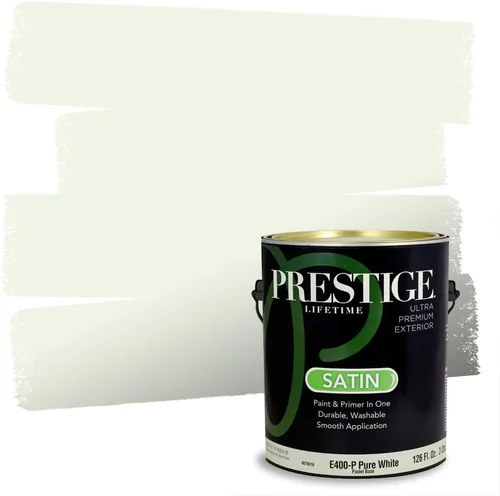 Miniatura 172 de PRESTIGE Pintura exterior e imprimación en uno, aloe, plano, 1 galón