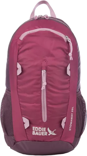 Miniatura 31 de Eddie Bauer Stowaway Mochila Empacable Viaje Exterior Ligera Plegable Duradera Poliéster Ripstop 30L - Cereza Negra
