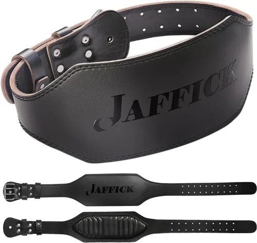 Miniatura 10 de Cinturón de levantamiento de pesas de cuero genuino para hombres, cinturón de pesas para gimnasio, soporte lumbar para espalda, levantamiento