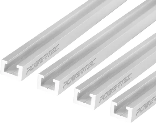 Miniatura 9 de POWERTEC 71174V Kit de perilla de riel en T, pernos y arandelas roscados 5/16-18, juego de 46 piezas, pernos de riel en T, accesorios de riel en T