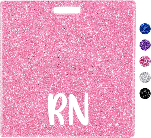 Miniatura 11 de Plifal RN Porta Insignia con Soporte de Tarjeta para Enfermera, Accesorios de Enfermería, Insignia de Enfermera Registrada Horizontal, Rn Rainbow