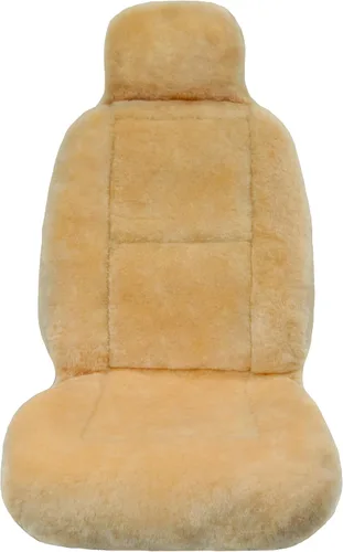 Miniatura 2 de Eurow funda para asiento de auto de piel de merino de oveja australiana, ajuste universal para la mayoría de vehículos, fresca en verano y cálida