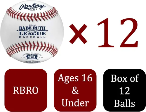 Miniatura 2 de Rawlings BABE RUTH LEAGUE Béisbol Grado de torneo RBRO Juventud/14U 12