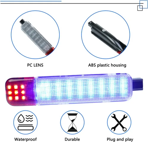 Miniatura 4 de Panel de luz LED para puertas interiores, luces de cortesía compatibles con Chevy Silverado GMC C/K, Sierra 1500 2500 3500, Suburban, Avalanche
