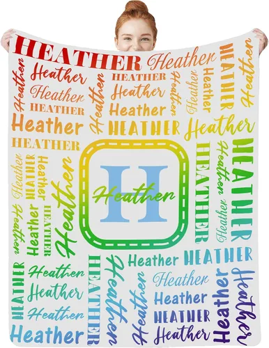 Miniatura 38 de Manta personalizada con nombre para bebés, niños y niñas, mantas de bebé personalizadas con nombre para adultos y niños, manta personalizada
