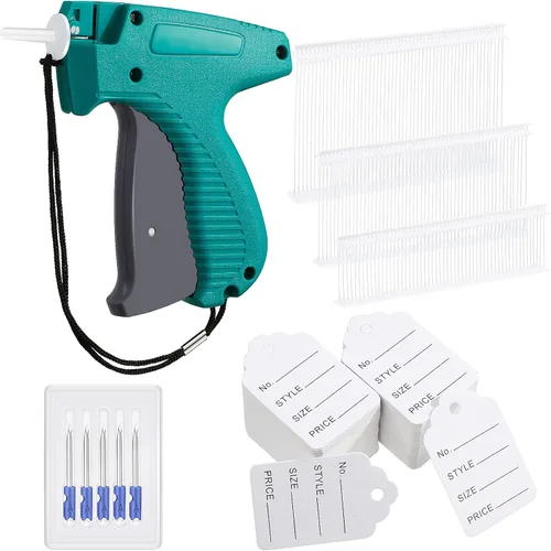 Honoson 2006 piezas de etiquetas de precio para ropa con pistola, incluye 1 pistola para etiquetas de precio de prendas con 5 agujas de acero, 500