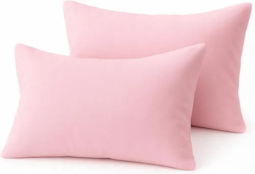 Miniatura 11 de COTTON STICH™ Juego de 2 fundas de almohada para niños pequeños de 14 x 20 pulgadas, 100% algodón de 600 hilos, fundas de almohada suaves y Azul