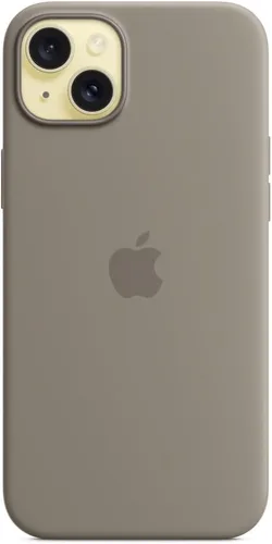 Miniatura 3 de Apple - Funda de silicona con MagSafe para iPhone 15 Plus - Arcilla