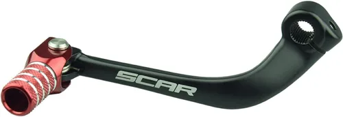 Palanca de cambio plegable SCAR de engranajes forjada Compatible con Honda CRF 110 CRF110 CRF110F 13-26 - Rojo