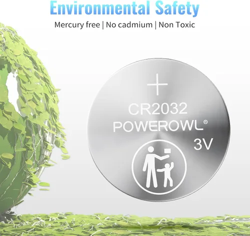 Miniatura 6 de POWEROWL Paquete de 12 Baterías CR2032 de Alta Capacidad - Reemplazo de Batería CR2032 de Litio 3V para Apple Airtag, Llavero, Control Remoto
