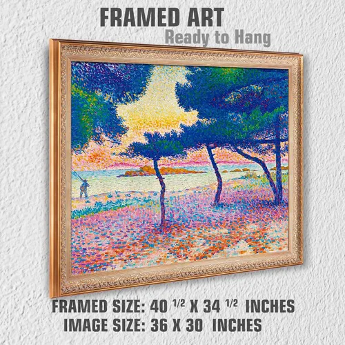 Miniatura 166 de A&T ARTWORK Campo de trigo con cipreses de Van Gogh Las reproducciones de arte clásico mundial, impresiones en lienzo giclée para decoración