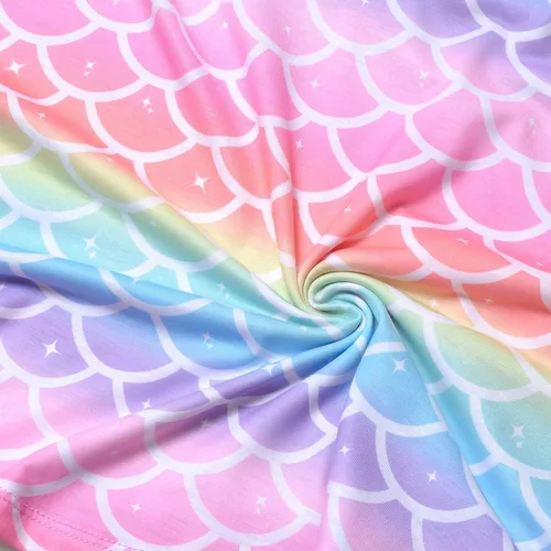 Miniatura 5 de Perfashion Vestidos a juego para niñas y muñecas sin mangasmanga larga, acampanados, faldas de fiesta de unicornio