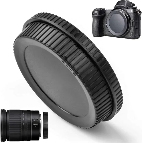 Miniatura 4 de Tapa de lente trasera y cubierta de cuerpo para cámara Nikon Z50II Z6III Z30 Zf Z8 Z9 Z50 Z7 Z6 Z5 y más con soporte Z, accesorios de lente