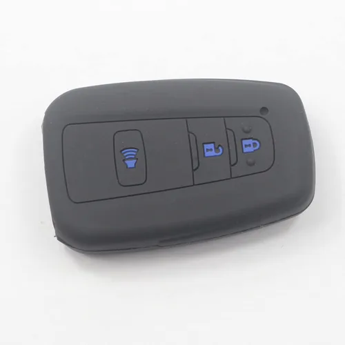 Miniatura 6 de 2 fundas de silicona de goma con 4 botones para llavero inteligente, sin llave, compatible con Toyota Corolla Highlander Camry Rav4 2019 2020 2021