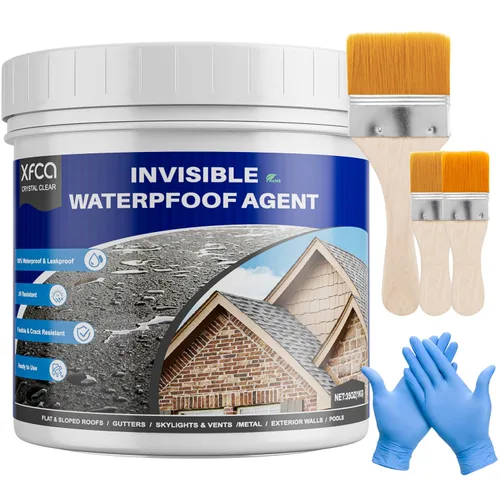 Miniatura 11 de Sellador impermeable transparente, revestimiento impermeable transparente de 5 galones, agente invisible a prueba de agua líquido para techos