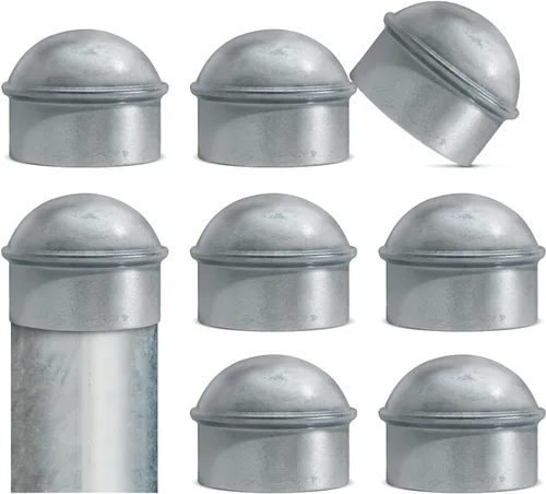 Miniatura 20 de VIVIDA Tapas de poste de enlace de cadena de 4 pulgadas, tapas de poste de valla galvanizadas, para tubo de 4 pulgadas de diámetro exterior, piezas