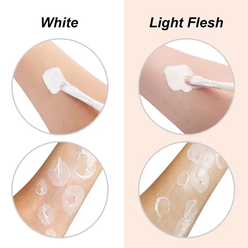 Miniatura 3 de Kit de maquillaje SFX de látex líquido, líquido de látex de 2.1 onzas con gel de sangre falsa coagulada, sangre para chorros y esponja de punteado