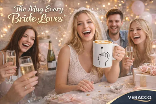 Miniatura 3 de Veracco Divertida taza de café de compromiso para la novia – Taza de novia con dedo en anillo – Regalo de despedida de soltera – Taza de despedida