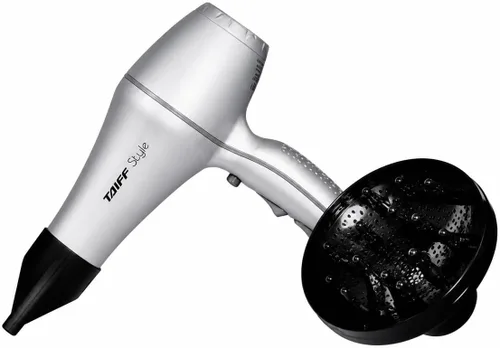 Miniatura 5 de Taiff Style - Secador de pelo Ionsense Silver, 125 V, secado rápido, cerámica iónica que reduce el encrespamiento, 1875 W, secador de pelo ligero
