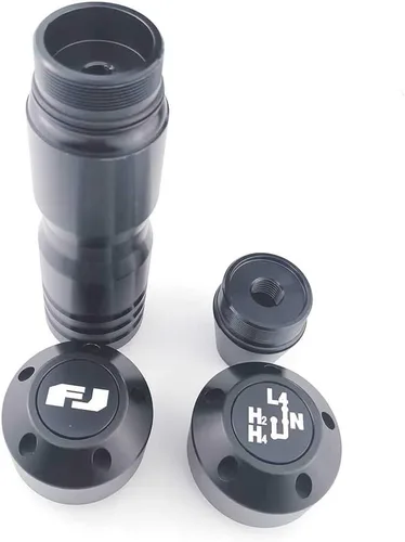 Miniatura 5 de Kit de Pomos Negros para Cambio y Caja de Transferencia para Toyota FJ Cruiser 2007–2015 – Aluminio 6061 Mecanizado CNC, Acabado Anodizado, Mejora