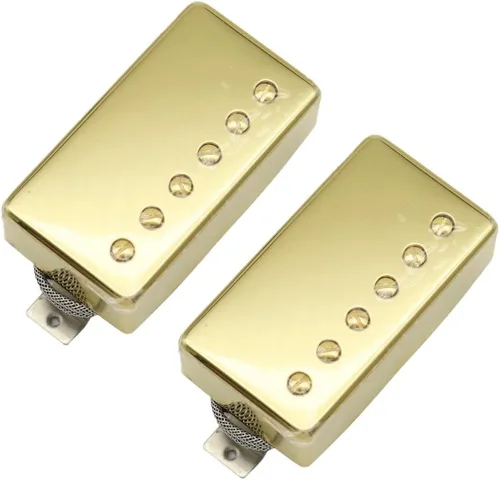 Miniatura 7 de Alnico 2 Classic 57+ Guitarra Humbucker Pastillas Puente y Cuello Para Les Paul Estilo Guitarra Cromo