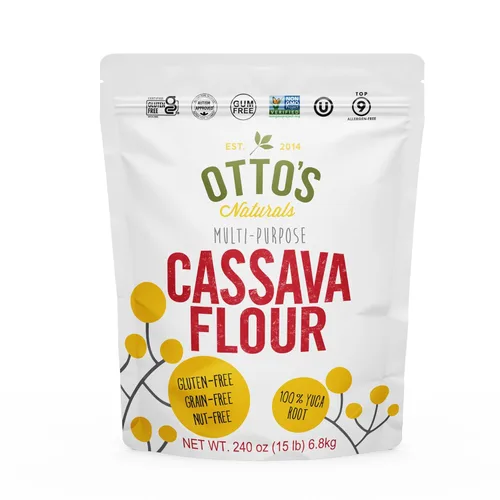 Miniatura 13 de Harina de yuca de Otto's Naturals, sin granos, harina para hornear sin gluten - hecho de raíz 100% de yuca – Certificado Paleo y sustituto de harina