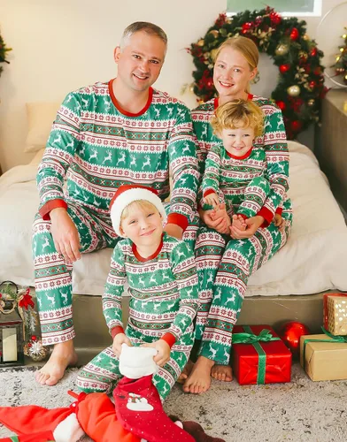 Miniatura 128 de VAENAIT BABY Infant Toddler Kids Adult Couple Family Matching Women Men Christmas Pjs Xmas Holiday Buffalo Plaid Pajama Set