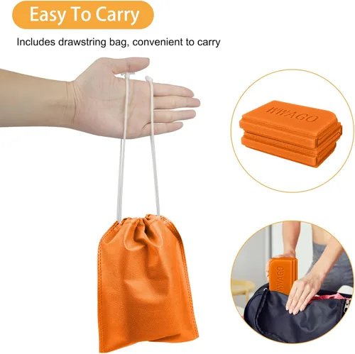 Miniatura 5 de EEEKit Cojín para asiento de campamento, paquete de 4 almohadillas de espuma impermeable de 15 x 11 pulgadas para deportes al aire libre y viajes