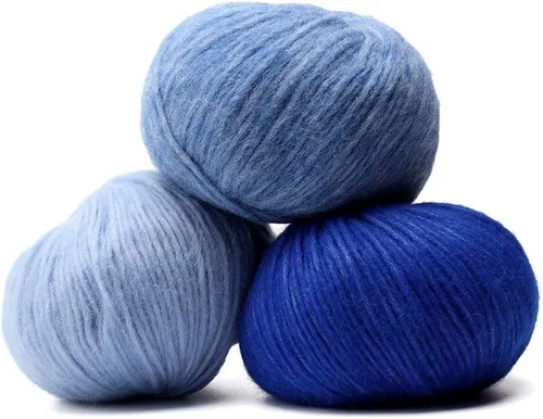 Miniatura 8 de Pullu - Juego de 3 madejas de hilo de lana de alpaca bebé y merino (150 gramos) de peso worsted - Procedencia directa de Perú - Celestialmente suave